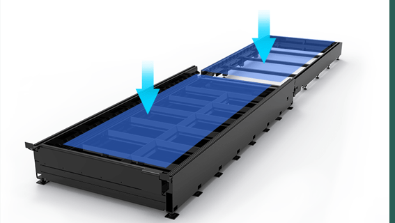 Высокий и низкий сменный стол, экономия времени на погрузку и разгрузку