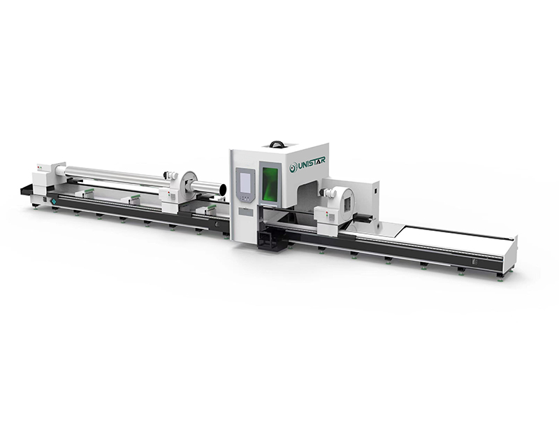 Станок для резки труб волоконным лазером с тремя патронами